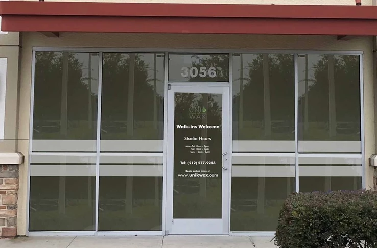 Frosted Window Graphics as Privacy Bars